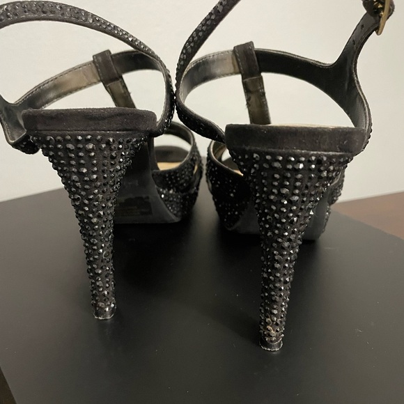 👠🖤Thalia Sodi Black Verrda 2 Embellished Platform Dress Sandals, size 7.5 (EUC) - Picture 6 of 8
